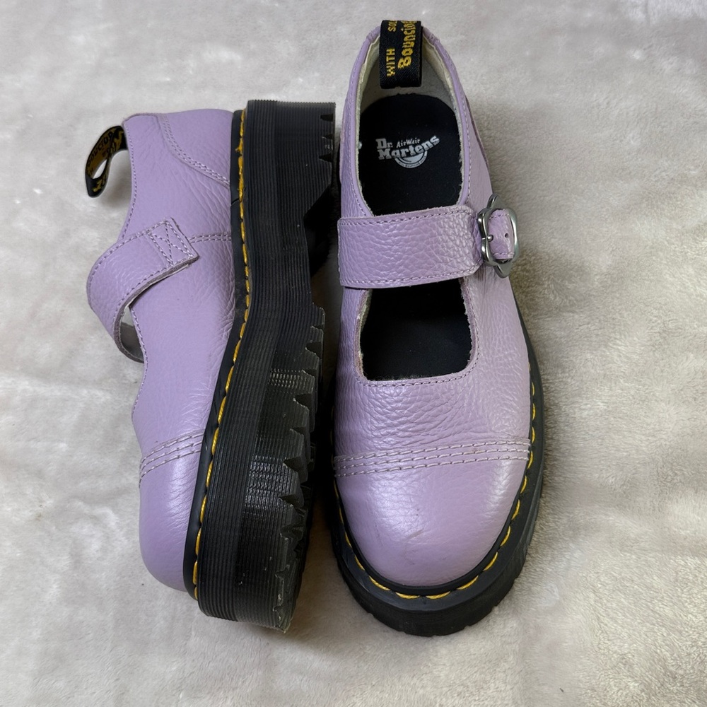 Dr. Martens Lilac Mary Jane Platform Shoes - Picture 2 of 10